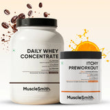 Muscle Smith Daily Whey Protein Concentrate + Itchy Pre-Workout Bundle photo 1