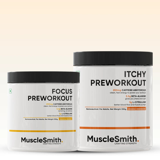 Muscle Smith Itchy Pre-Workout + Focus Pre-Workout Bundle