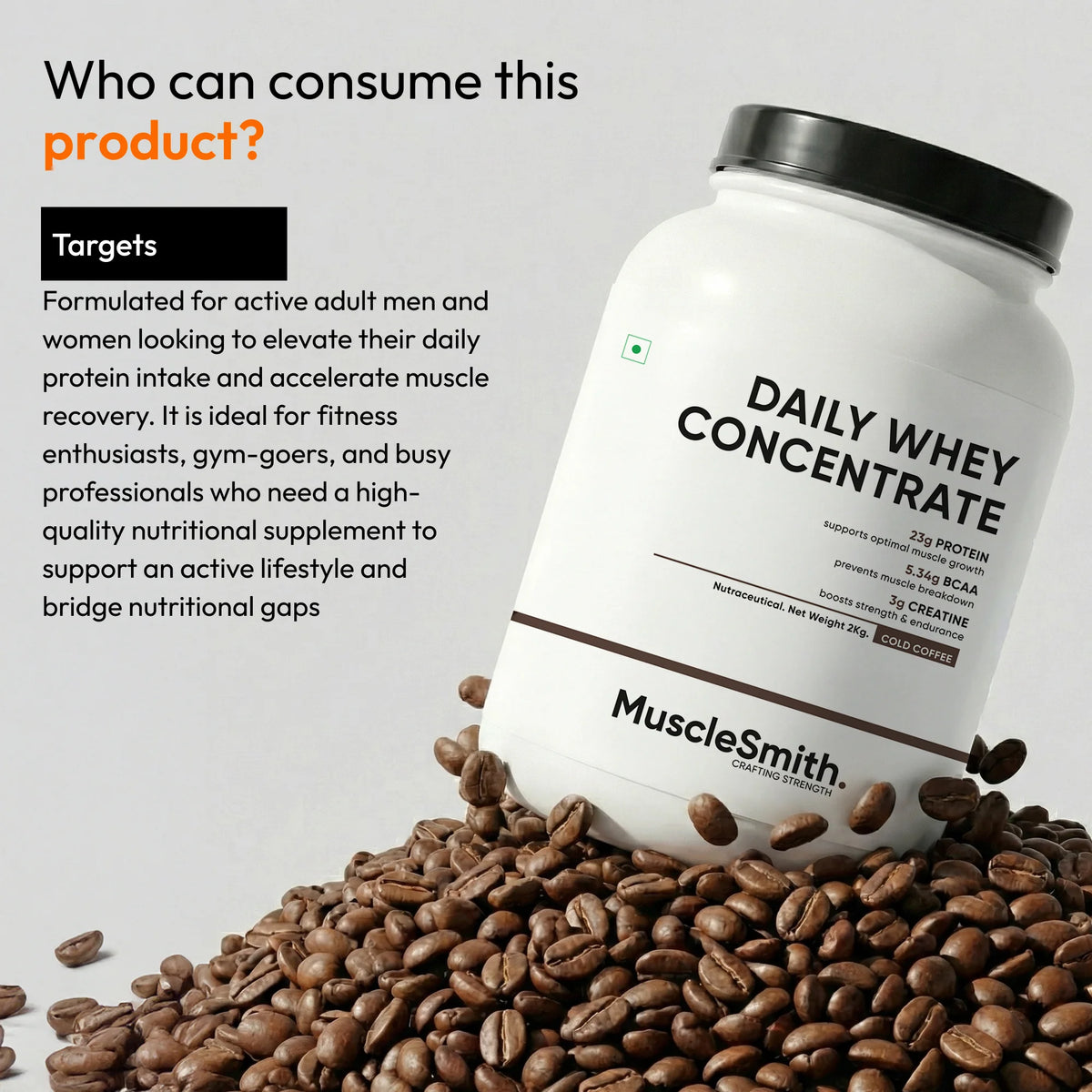 Muscle Smith - Focus Pre Workout + Daily Whey Concentrate | Clinically Dosed Formula for Precision Focus and Optimal Muscle Growth