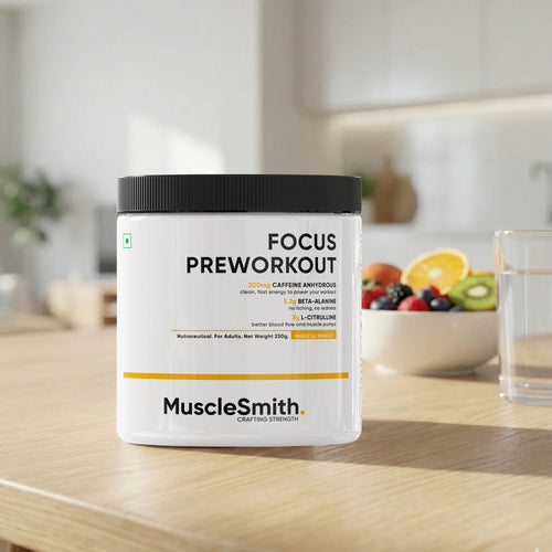 Muscle Smith Focus Pre Workout | Clinically Dosed Pre-Workout with No Proprietary Blends