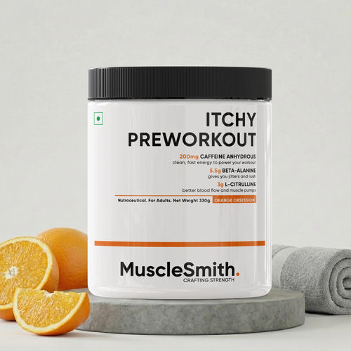 Muscle Smith Itchy Pre Workout | Clinically Dosed Pre-Workout with No Proprietary Blends