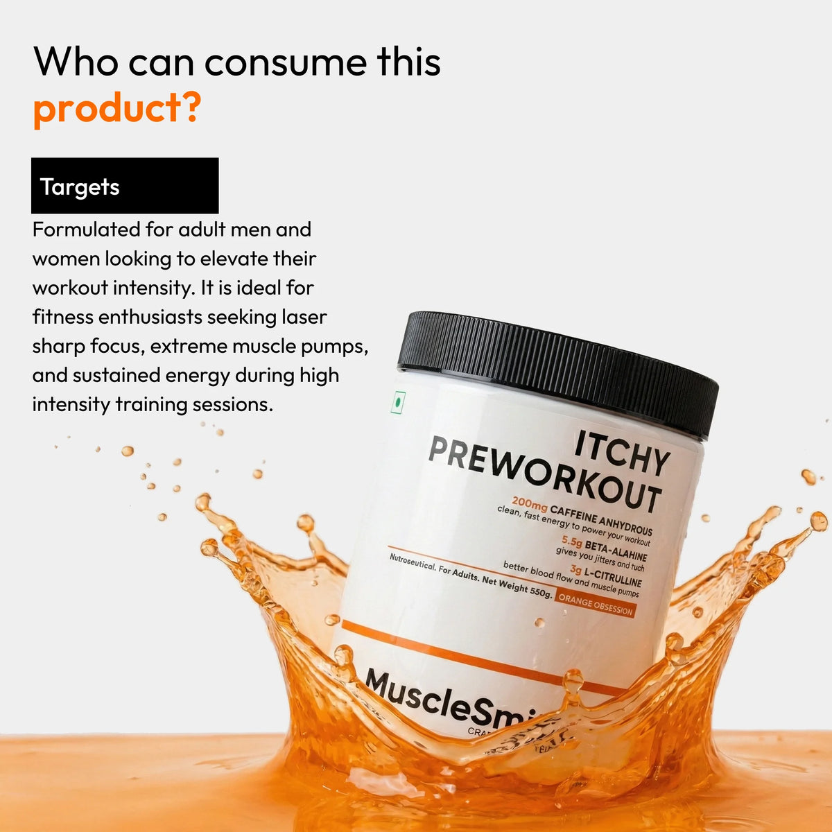 Muscle Smith - Daily Whey Concentrate + Itchy Pre Workout | Clinically Dosed Formulas for Laser Focus and Explosive Strength